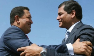 MESSAGE DE FELICITATIONS DU PRESIDENT Hugo Chavez AU PRESIDENT Rafaël Correa