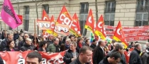 "L’austérité, la flexibilité ça suffit" ont indiqué les 200 000 manifestants dans les 175 cortèges contre l'ANI (CGT)