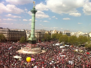 La France qui lutte, la France qui ne renonce pas, la France des conquêtes sociales réunie à la Bastille le 5 mai, pas à Soustons