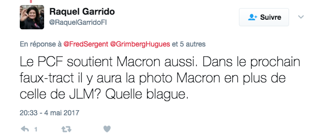 L'abject tweet de Raquel Garrido (PG/FI) sur le PCF