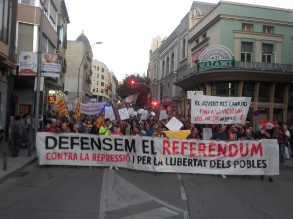 Des concentrations massives dans toute la Catalogne pour la défense des libertés