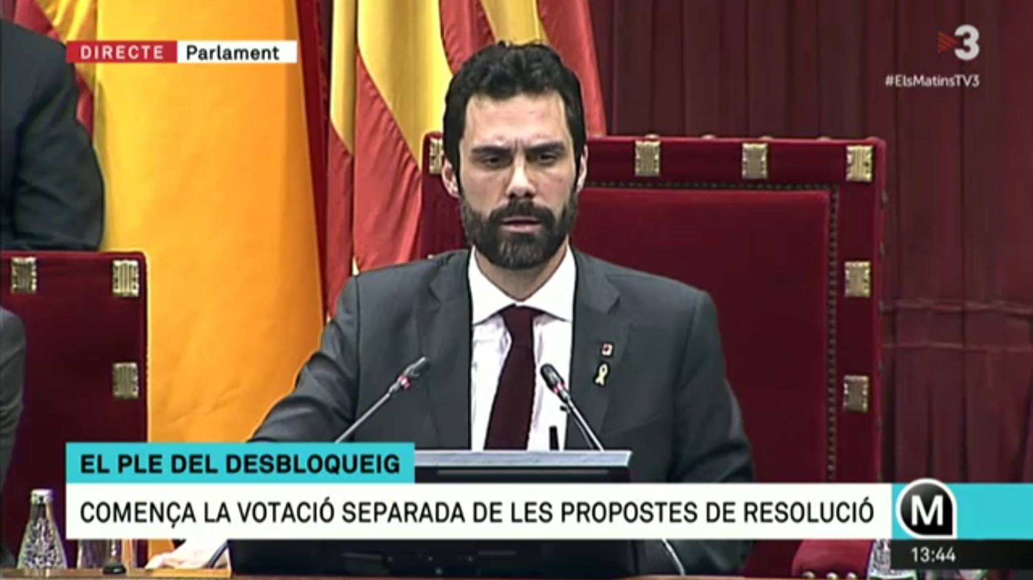 Le parlement catalan vote la légitimité de Carles Puigdemont