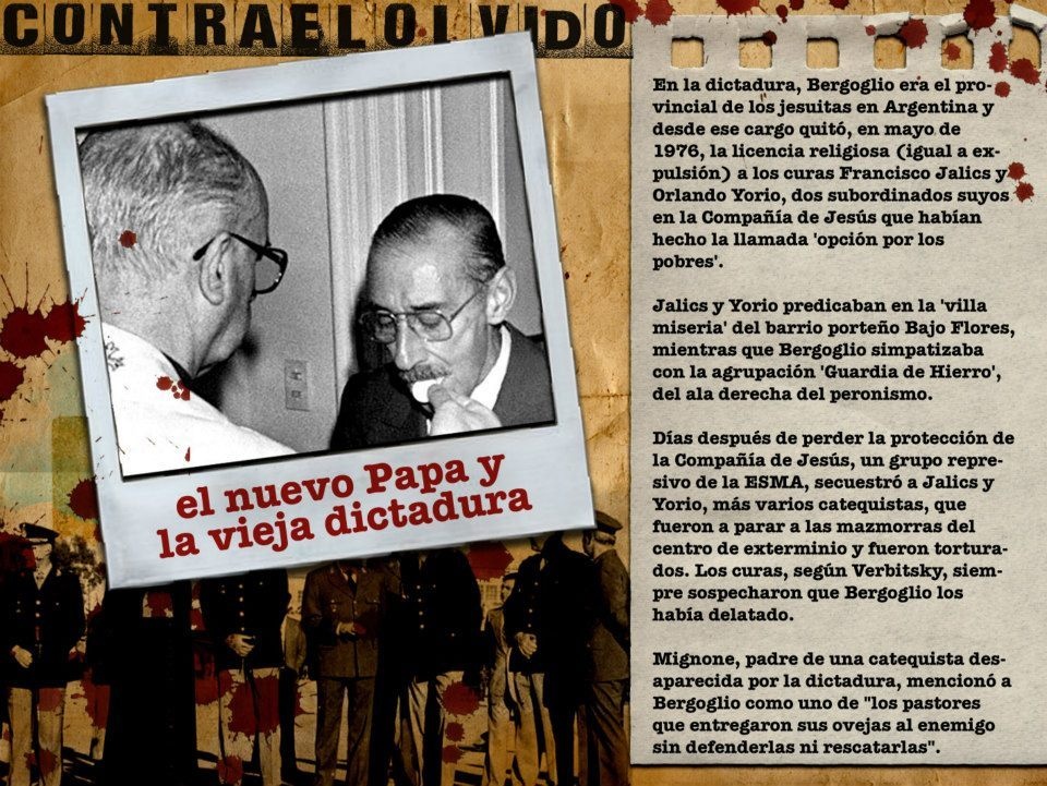 "Habemus Papam Franciscum" ASESINO !