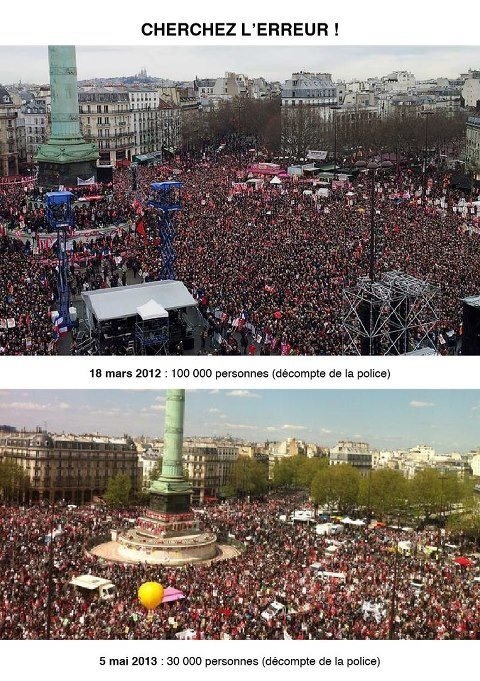 La guerre des chiffres aura bien lieu ! 30.000 contre 180.000