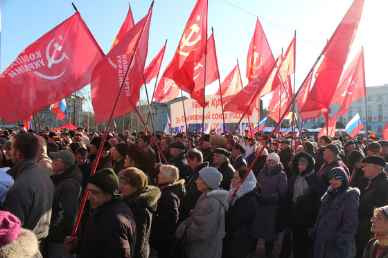 Ukraine : La Crimée manifeste contre l'Union Européenne