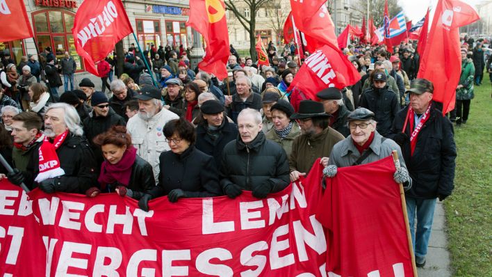 Des dizaines de milliers d'allemands rendent hommage à Rosa Luxembourg et à Karl Liebknecht