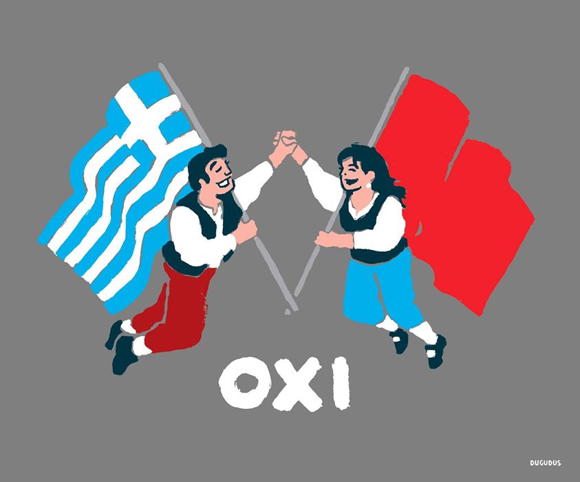 61,31% des grecs disent OXI (non) aux créanciers