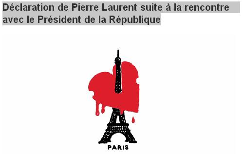 Déclaration de Pierre Laurent suite à la rencontre avec le Président de la République