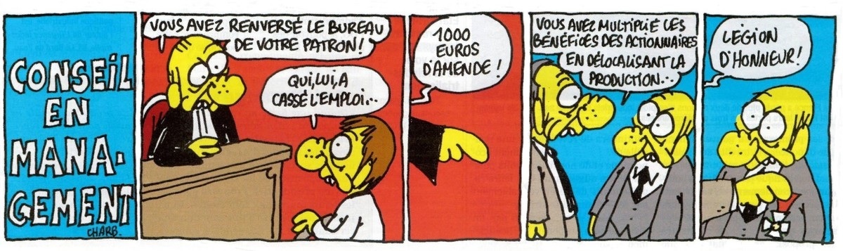 La justice de classe vue par notre regretté Charb