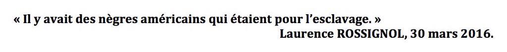 Laurence Rossignol (ministre PS) et les "nègres américains"