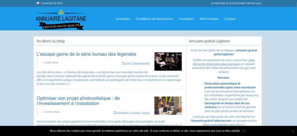 Excellent annuaire internet : lagitane.com