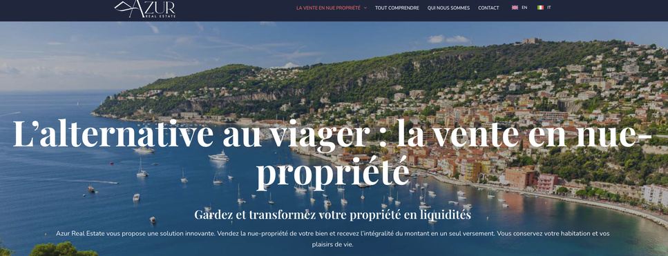 La Vente en Nue-Propriété : Une Alternative Avantageuse au Viager à NICE et à CANNES avec Azur Real Estate - Tel : +33 7 67 99 15 64