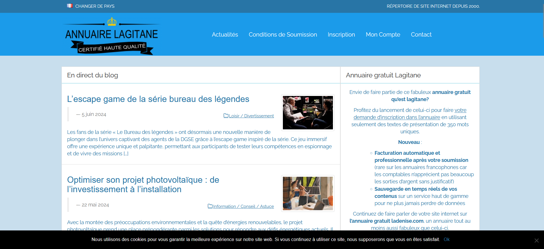 Excellent annuaire internet : lagitane.com