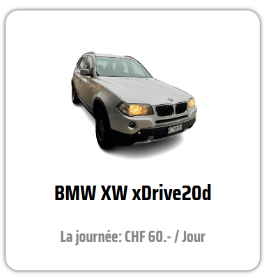 Location auto selon le site Mad Genève