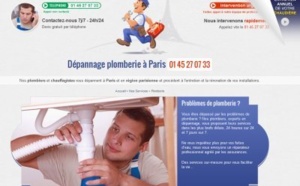 Un site de plombier à découvrir sur Paris