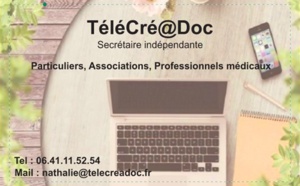 TELECREADOC : le service de secrétariat qui simplifie votre vie !  Contactez vite par téléphone au 06 41 11 52 54 