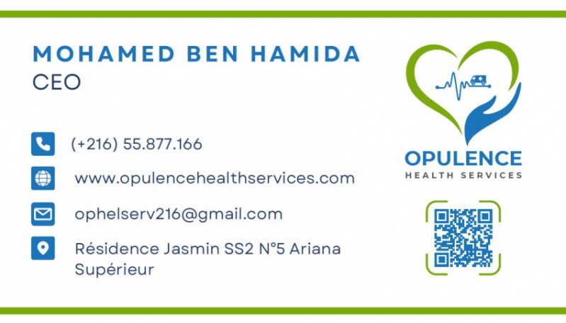 Tunisie Opulence Health Services Mohameb BEN HAMIDA CEO